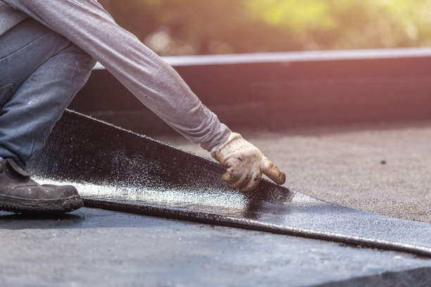 Professional Waterproofing technician working in North Collins, NY